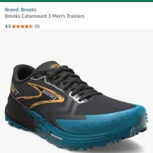 Brooks Catamount 3 Trail Neutral Black and Blue Running Shoes